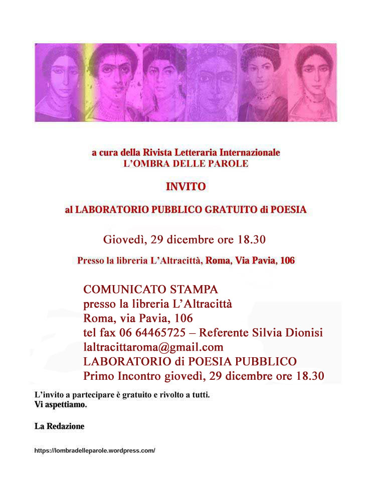 Giorgio Linguaglossa Laboratorio di Poesia 29-12-2016 - sito ufficiale di Giorgio Linguaglossa scrittore