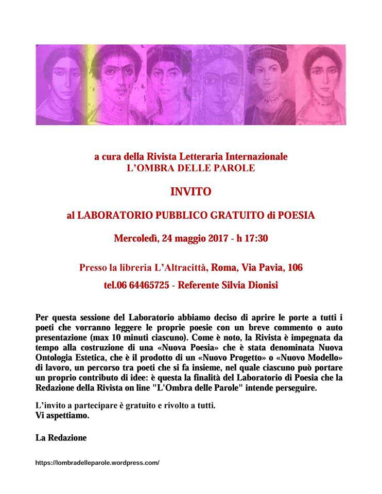 Giorgio Linguaglossa Laboratorio di Poesia 24-05-2017 - sito ufficiale di Giorgio Linguaglossa scrittore